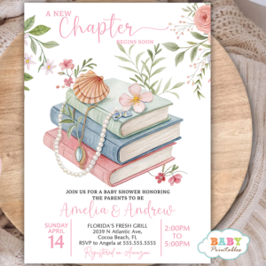 Storybook Baby Shower Invitations boy book theme